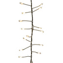 300L Warm White Superbright Twinkle Cluster Garland (Green Wire) - 9 Foot