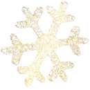Lighted Holiday Snowflake - 24 Inches wide