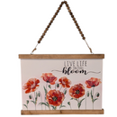 Live Life in Full Bloom - Embossed Metal Wall Art - Gift Shoppe >> Frames, Prints, and Signs >> Signs - by Gerson