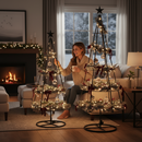 Iron Ornament Stand Tree - Black -