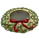 Mistletoe Pillar Candle Wreath