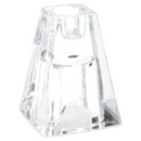 Crystal Clear Candle - Reversible Holder - 3.5 Inch