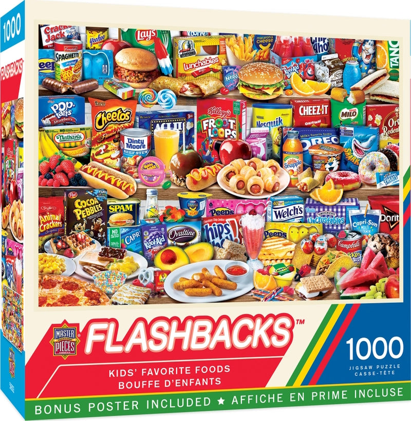 Flashbacks - Kids Favorite Foods 1000 Piece Puzzle