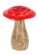 Carved Enamel Top Mushroom -