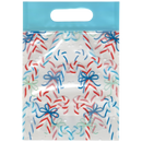Resealable Treat Bags – Candy Cane Design with Zipper (Set of 12)