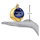Lasso The Moon  Glass Ornament
