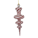 Peppermint Swirl - 3 Torus - Egyptian Glass Ornament
