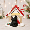 Ceramic Doghouse Ornament - Scottie - Animals - by E&S Pets - view 2
