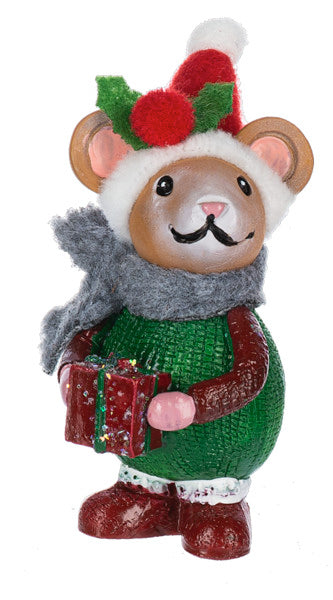 Santa's Little Helper Mouse Pocket Charm -
