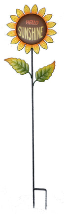Metal Sunflower Yard Stake - - The Country Christmas Loft