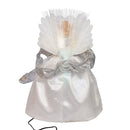 LED Fiber Optic Silver Angel Treetop - 12 Inches Tall