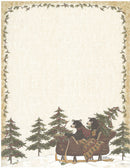 Computer Stationary - Bears in a Sleigh