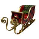 Resin & Metal Holiday Sleigh - Medium