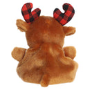 Clove Plaid Moose Palm Pal - Plush - by Aurora - view 3