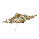 8-Point Gold Metal Star Treetop - 19.7 Inches - Christmas >> Tree Toppers - by Kurt Adler - view 4