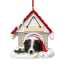 Ceramic Doghouse Ornament - Border Collie - Animals - by E&S Pets