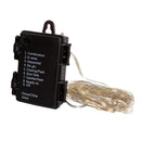 Warm White LED Multifunction Silver Wire Fairy Light Set - Christmas >> Lighting - by Kurt Adler - view 2