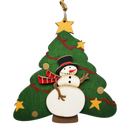 Cheerful Snowman Christmas Tree Ornament