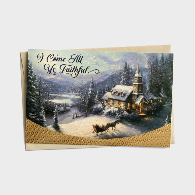 Thomas Kinkade - O Come All Ye Faithful - 18 Christmas Boxed Cards