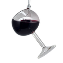 Glass Wine Glass Ornament - Cabernet