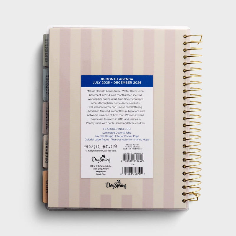 2025-2026 18-Month Agenda Planner -  You Have A Purpose