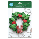 Wreath Centerpiece 4 Pc Cookie Cutter Set - Cookie Cutters - by R&M International