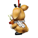 Jolly Bunny Ornament - Approximately 4 Inches