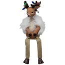 Reindeer Shelfsitter Wearing a Furry Shawl
