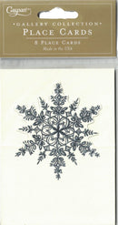 Snowflake Embossed Placecards - The Country Christmas Loft