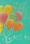 Colorful Balloons Birthday Card  - Birthday Card - Gift Shoppe >> Greeting Cards >> Birthday - by Leanin Tree