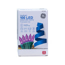 Purple LED String Lights - 100 Light - Green Wire - Christmas >> Lighting - by General Electric - view 3