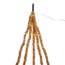 Champagne Iridescent Tinsel With Warm White Superbright LED Cascade Light - 6.5' - 100 Light