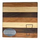 Vermont Artisan  Tri Color Routed Square Cutting Board