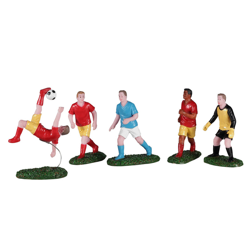 Boys playing Soccer - 5 Piece Set - The Country Christmas Loft