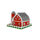 Mini Building Blocks - Farm Series - Barn with Fence