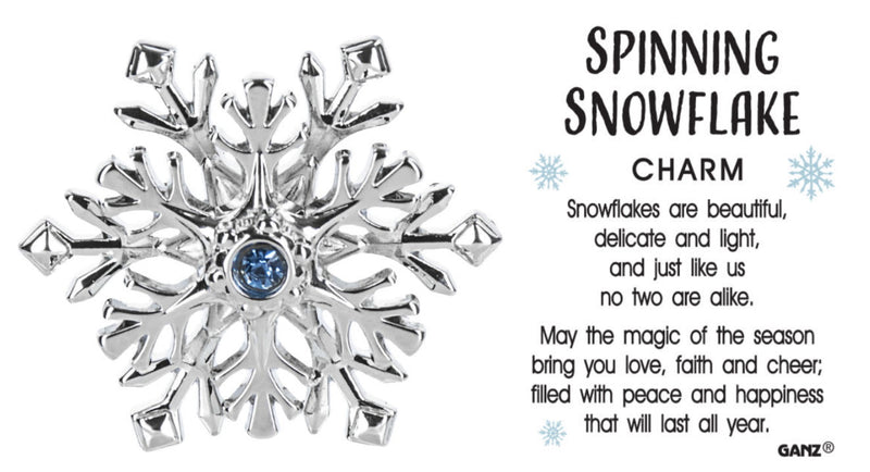 Spinning Snowflake - Charm