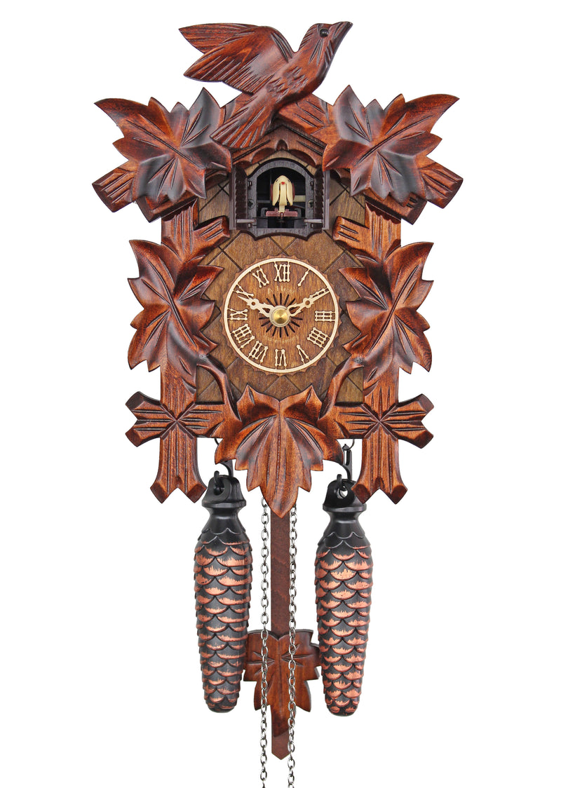 Traditional Vine Leaves - HerrZeit by Adolf Herr Cuckoo Clock