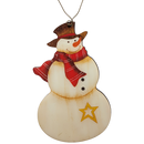 Dapper Snowman With Top Hat Ornament