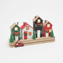 10.75-Inch Lighted Row House Countdown Calendar - Christmas >> Decor - by Gerson