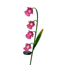 Solar Lighted Glass Flower 40" Stake - - Home & Living >> Garden - by Gerson - view 3