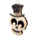 Whimsical Skull Top Hat Ornament
