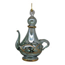 Smoky Sage Genie Bottle with Ornate Gold Filigree