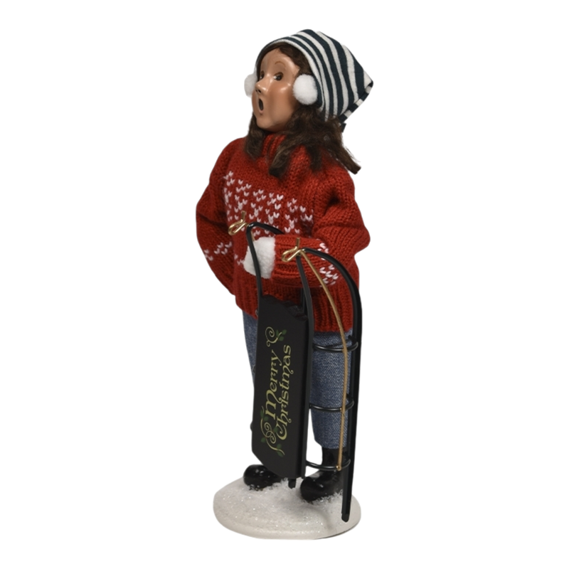 Winter Sports Family - Sledding Girl