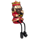 Nutcracker Shelf Sitter with Dangling Leg -