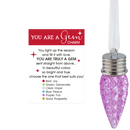 You Are A Gem Charm - Purple