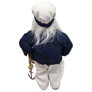 Salty Sailor Santa Figurine Ornament - 9 inches