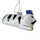 Glass Milk Cow Figurine Ornament - 4 Inch - Christmas >> Ornaments >> Glass - by Christmas By Krebs - view 4