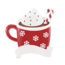 Hot Cocoa Mug Ornament For Personalization