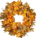 26" Harvest Maple Leaf Wreath