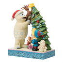 Bumble Holding Rudolph by Tree